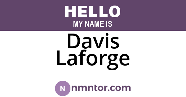 Davis Laforge