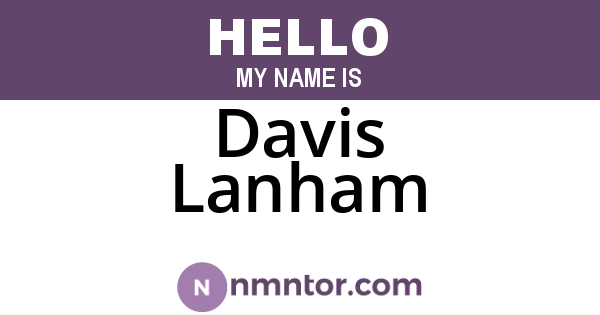 Davis Lanham