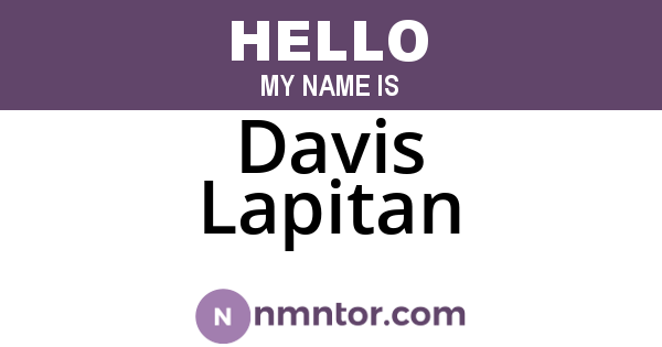 Davis Lapitan