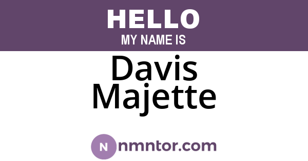 Davis Majette