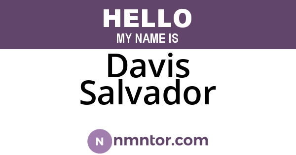 Davis Salvador