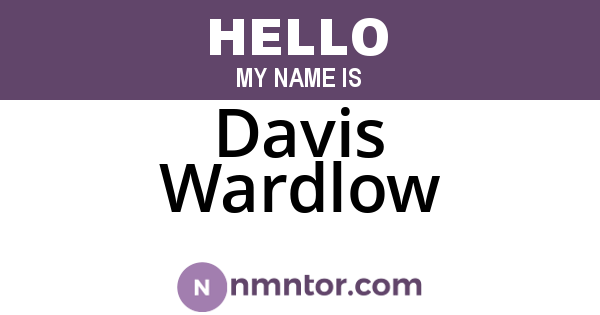 Davis Wardlow