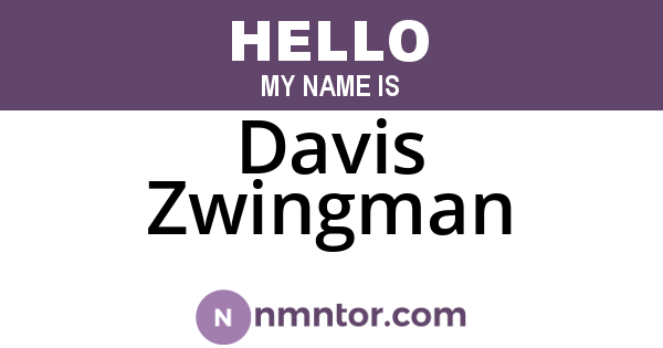 Davis Zwingman