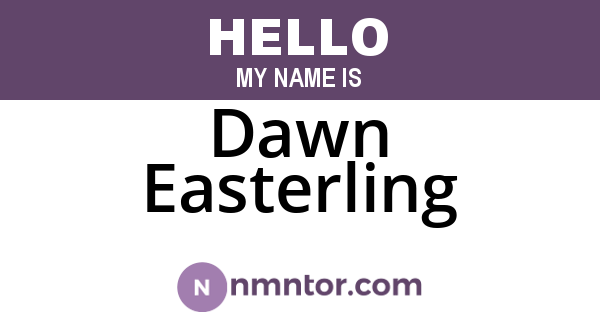 Dawn Easterling