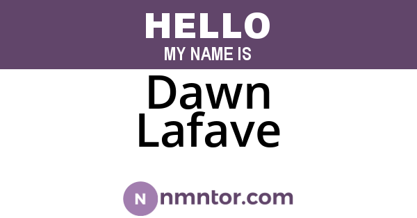 Dawn Lafave
