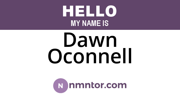 Dawn Oconnell