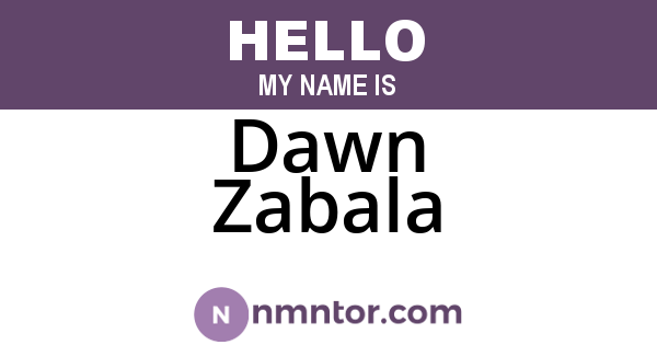 Dawn Zabala