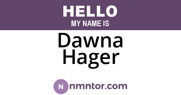 Dawna Hager
