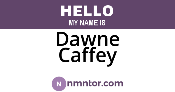 Dawne Caffey