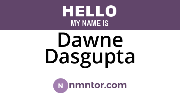 Dawne Dasgupta