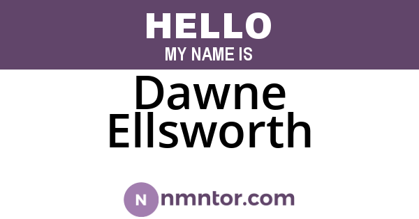 Dawne Ellsworth