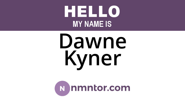 Dawne Kyner
