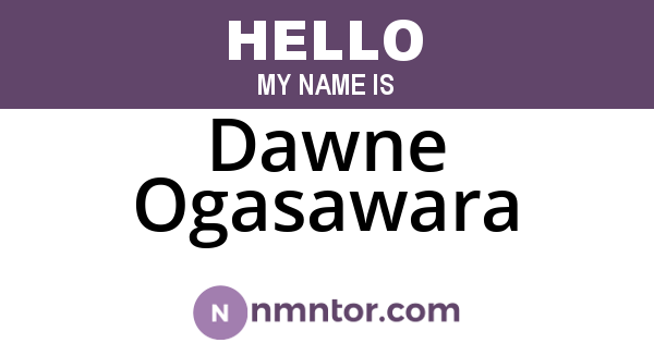 Dawne Ogasawara