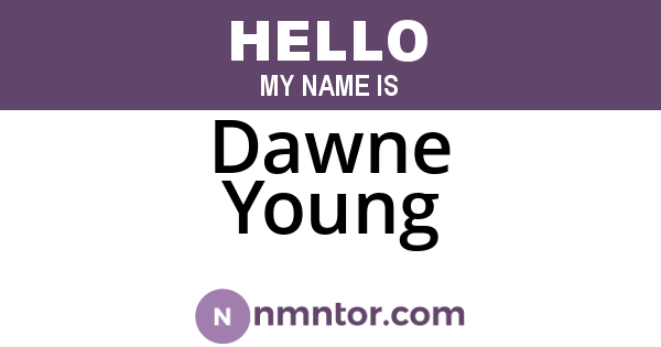 Dawne Young