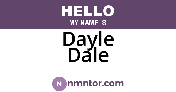 Dayle Dale