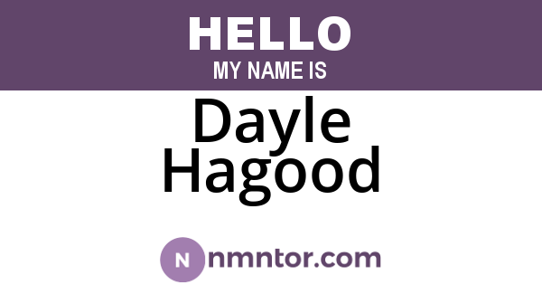 Dayle Hagood