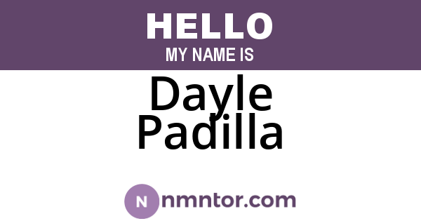 Dayle Padilla