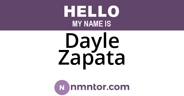 Dayle Zapata