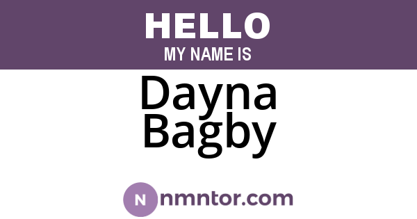 Dayna Bagby