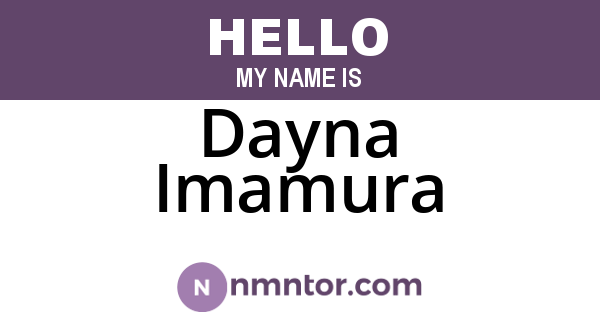 Dayna Imamura