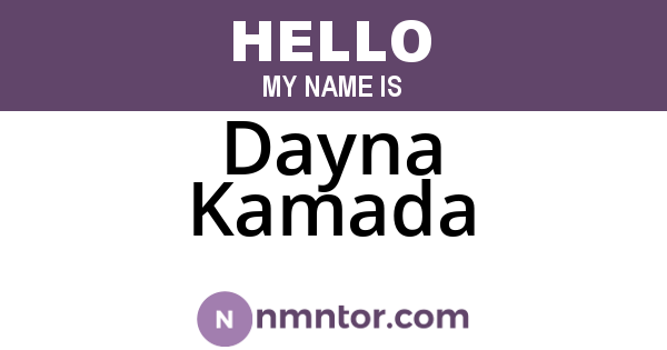 Dayna Kamada