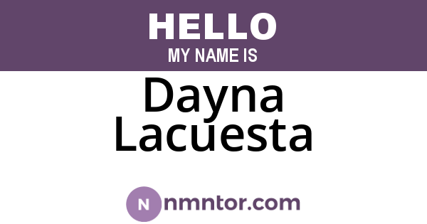 Dayna Lacuesta