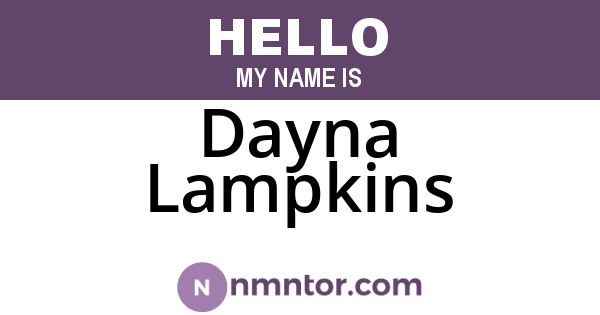 Dayna Lampkins