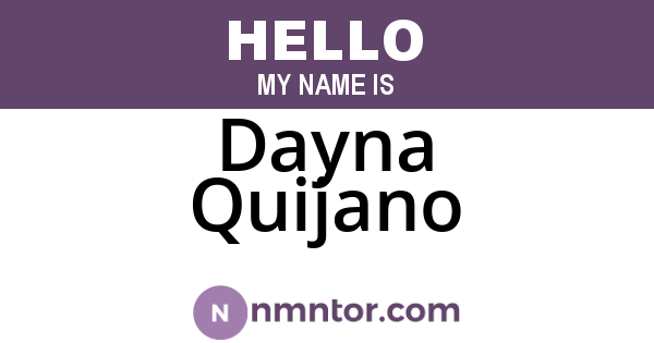 Dayna Quijano