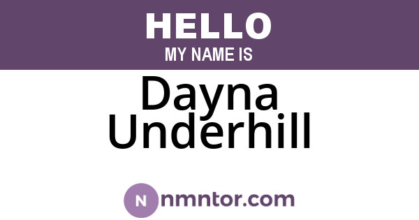 Dayna Underhill