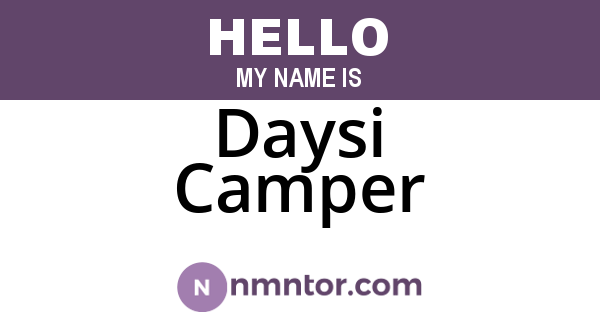 Daysi Camper