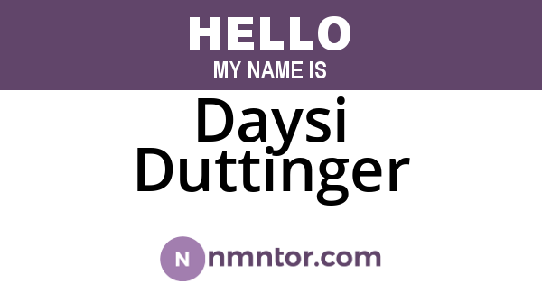 Daysi Duttinger