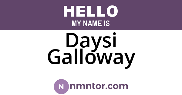 Daysi Galloway