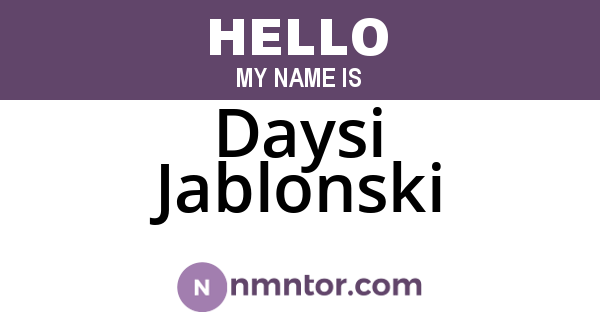 Daysi Jablonski