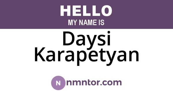 Daysi Karapetyan