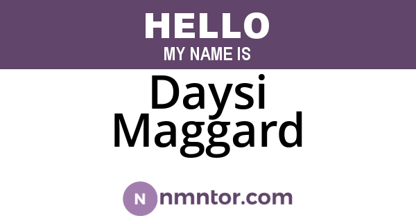 Daysi Maggard