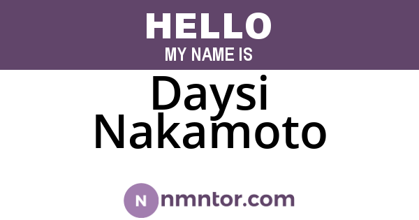 Daysi Nakamoto