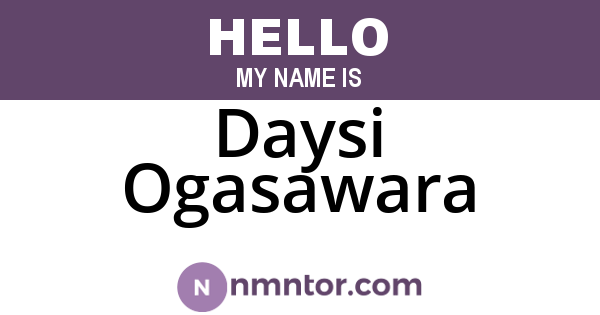 Daysi Ogasawara