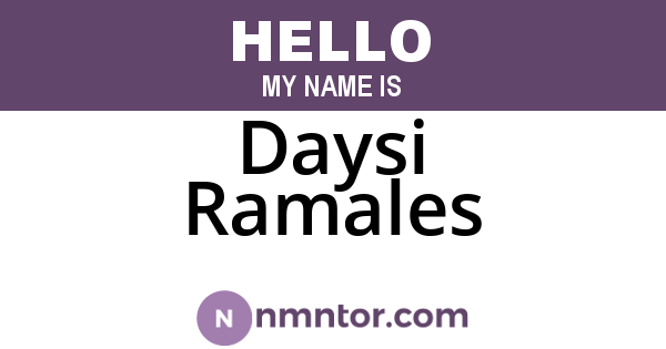 Daysi Ramales