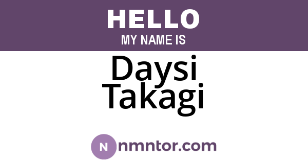 Daysi Takagi