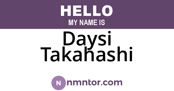 Daysi Takahashi