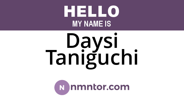 Daysi Taniguchi