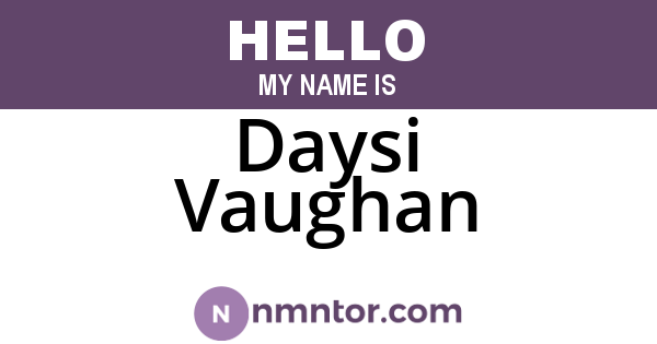 Daysi Vaughan