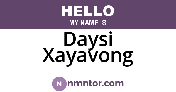 Daysi Xayavong