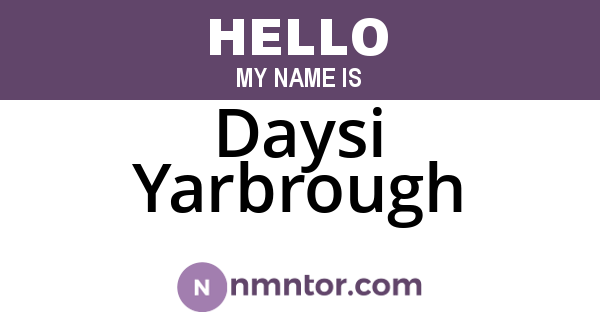 Daysi Yarbrough