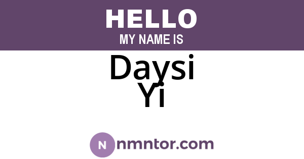 Daysi Yi