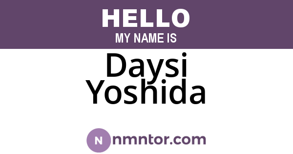 Daysi Yoshida