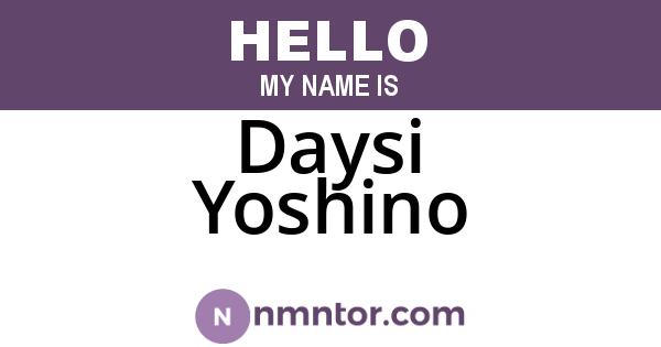 Daysi Yoshino