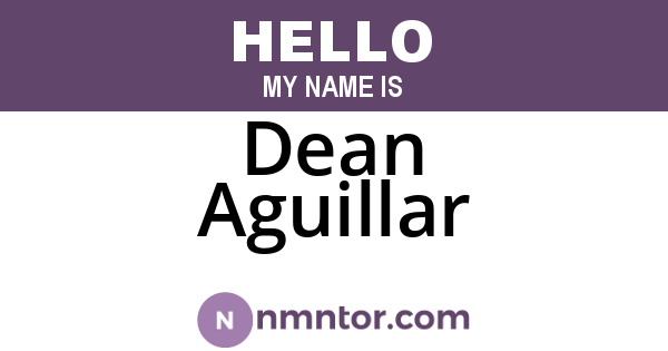 Dean Aguillar