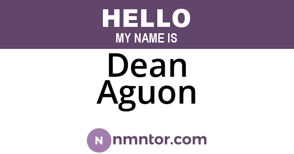 Dean Aguon