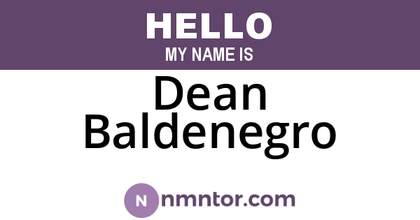 Dean Baldenegro